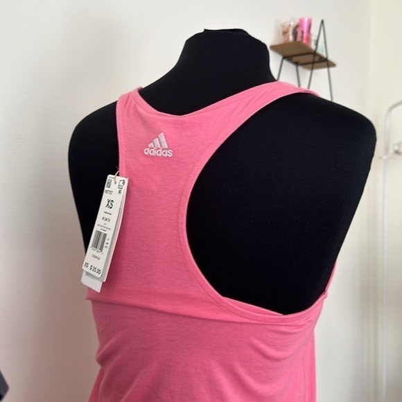 NWT Adidas Pink Racerback Tank - Picture 5 of 11